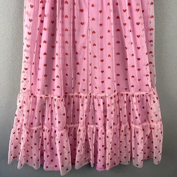 Betsey Johnson Pink Heart Midi Dress - Picture 15 of 16